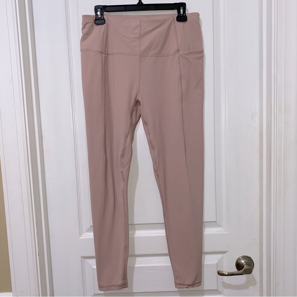 Sweaty Betty Super Soft Leggings Full Length Ash Pink size 14 US / XL UK